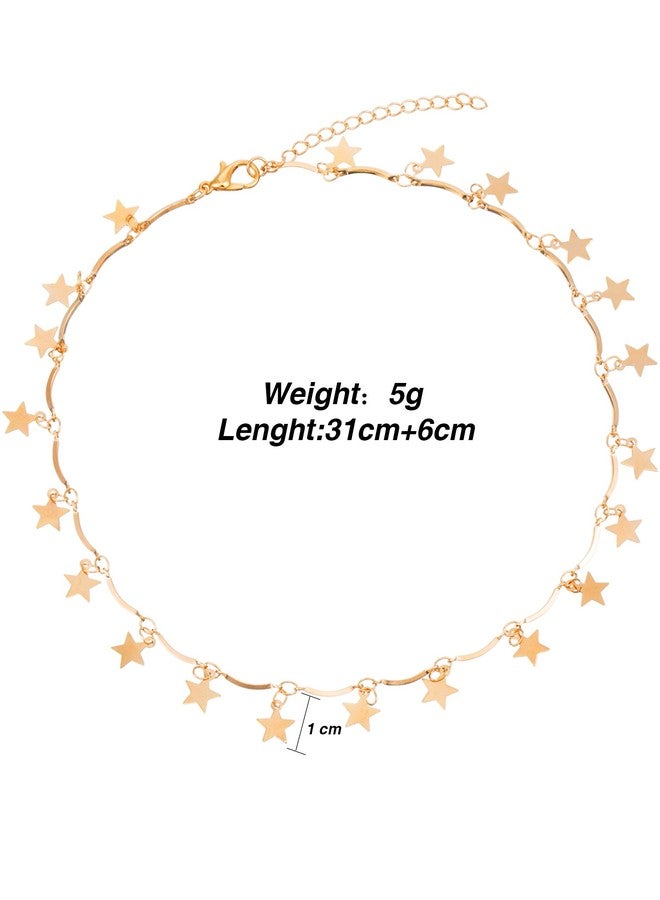 BBTO 4 Pieces Multiple Layered Necklaces for Women Gold Necklace Sets Chain Choker Necklace for Women Girls - Image 3